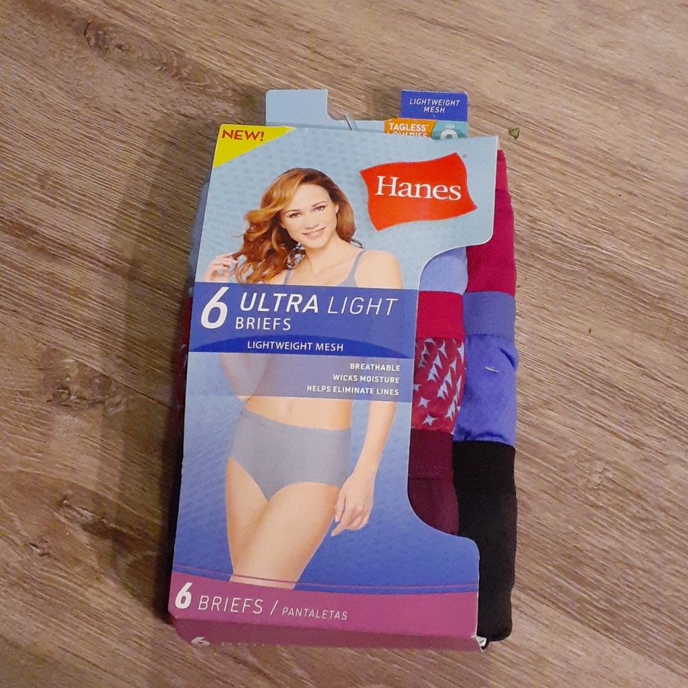 Hanes Women Ultra Light Briefs.
